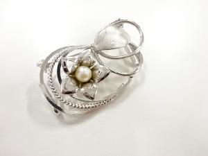 アンティーク　パール帯留め